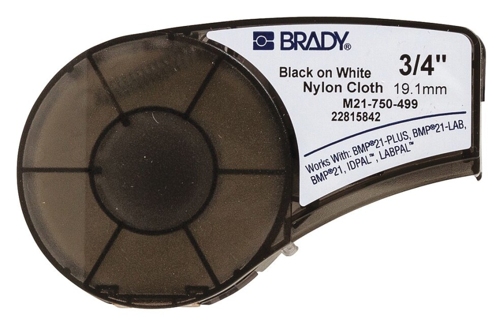 19 мм в м. M21-250-595-WT лента 6.35 мм/6.4 м, винил, черный на белом (bmp21 Plus). Лента Brady m21-500-595-BK. Лента Brady m21-375-499. Картридж Brady m21.